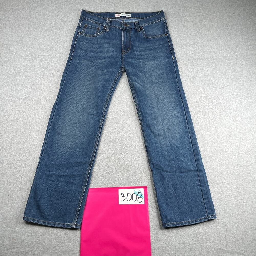 Levis 505 Regular Jeans Womens 14 Husky 33x28 Blue Casual